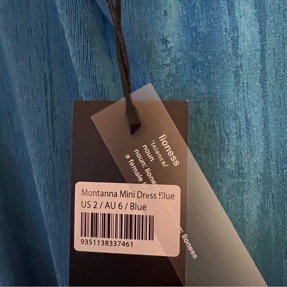 NWT Lioness Montanna mini dress blue - Picture 4 of 10